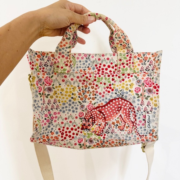 Cath Kidston cotton Artist Kingdom Ditsy Mini Sidekick shoulder bag EUC - Picture 5 of 15